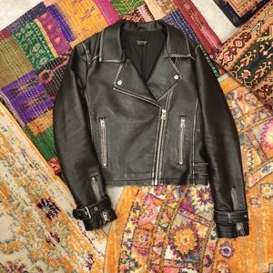 Topshop faux leather jacket